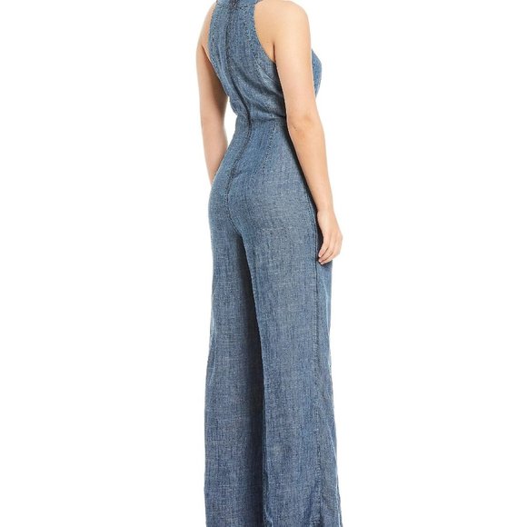 Trina Turk Hewett Linen-Blend Jumpsuit - Picture 4 of 8